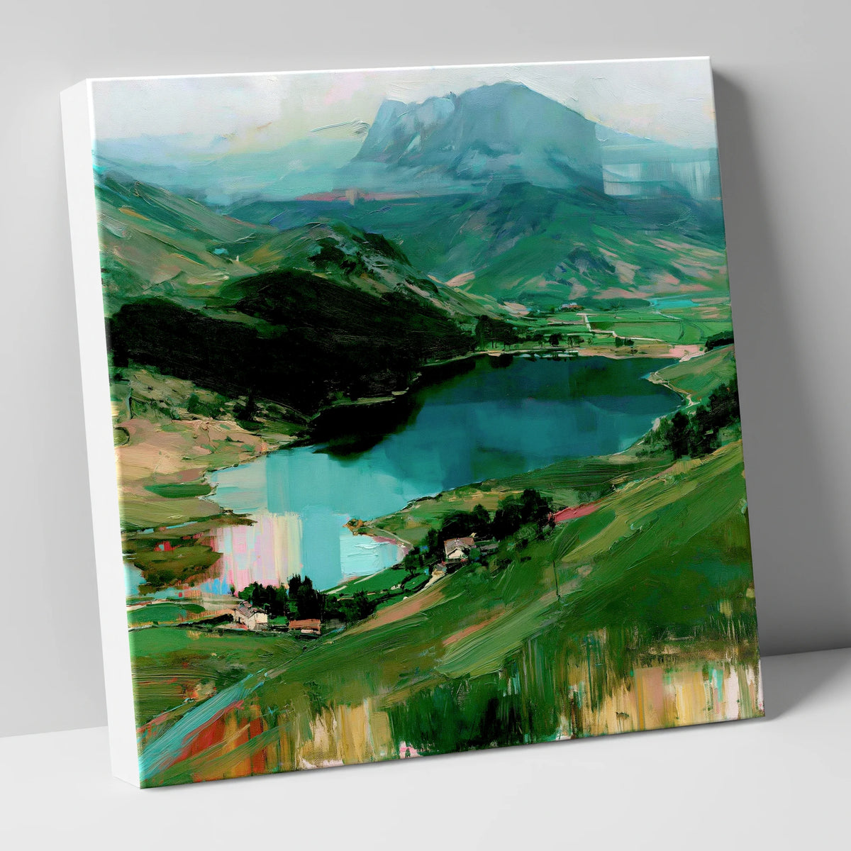 Mountain Inversion Over The Lake lake district lake canvas wall art