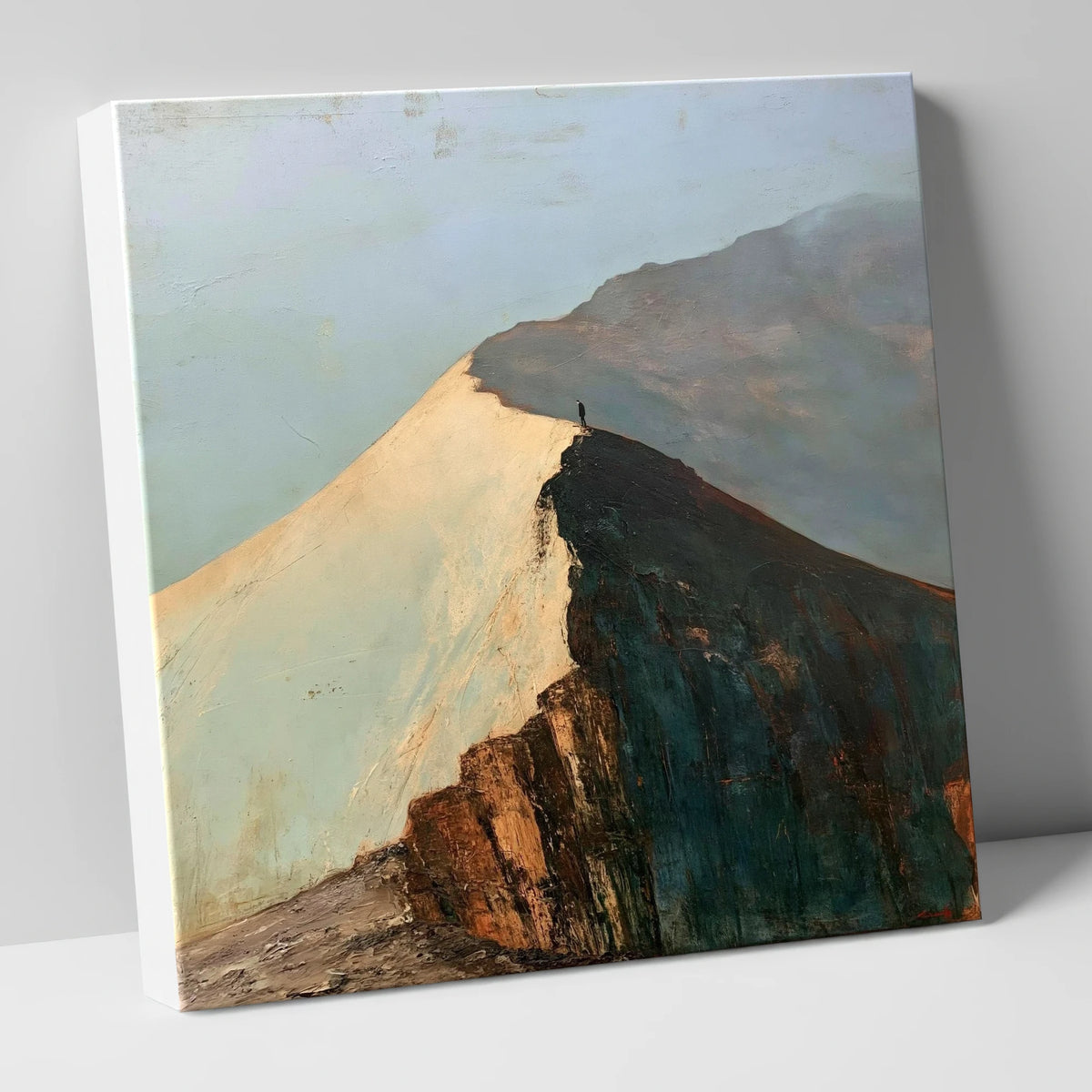 Golden Light on Striding Edge lake district walking canvas wall art