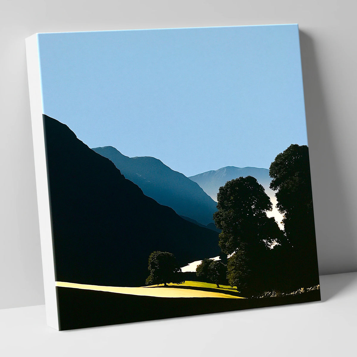 Valley Mist at First Light lake district sky canvas wall art