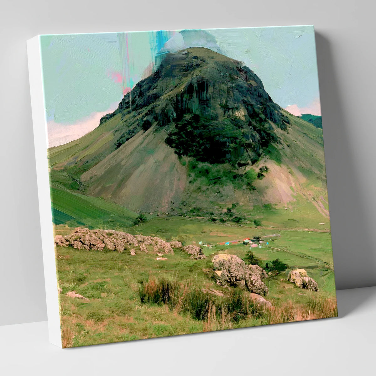 Great Gable Vibrant Summit lake district fell canvas wall art