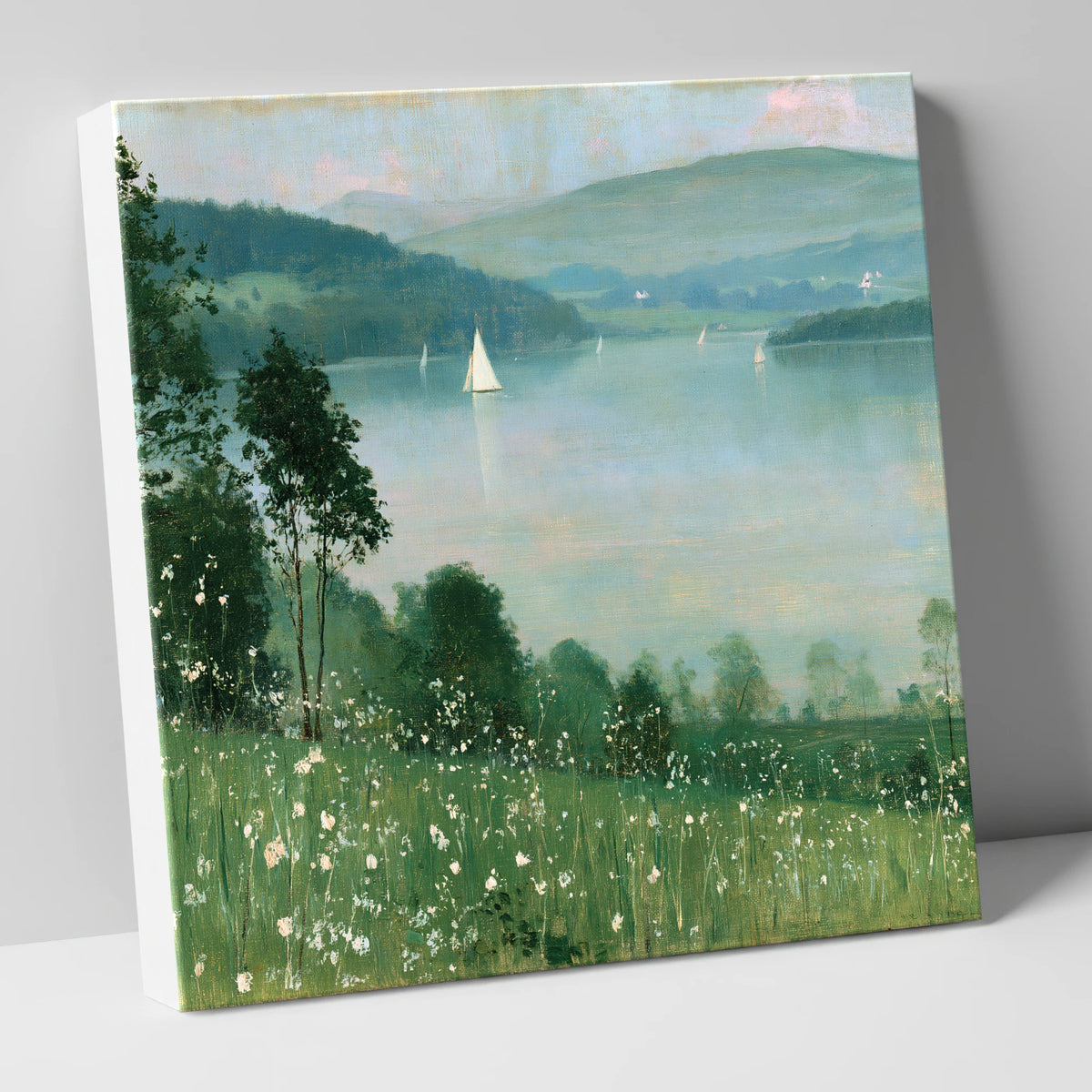 Wildflowers Above Hazy Windermere windermere wall art canvas wall art