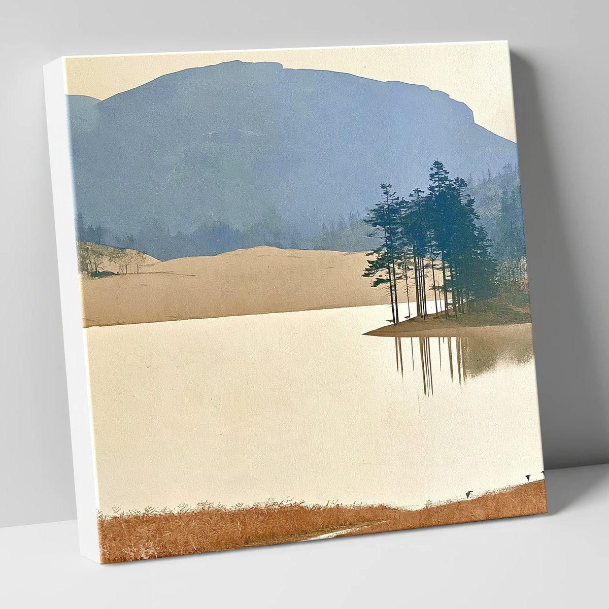 Reflected Pines at Tarn Hows lake district lake canvas wall art