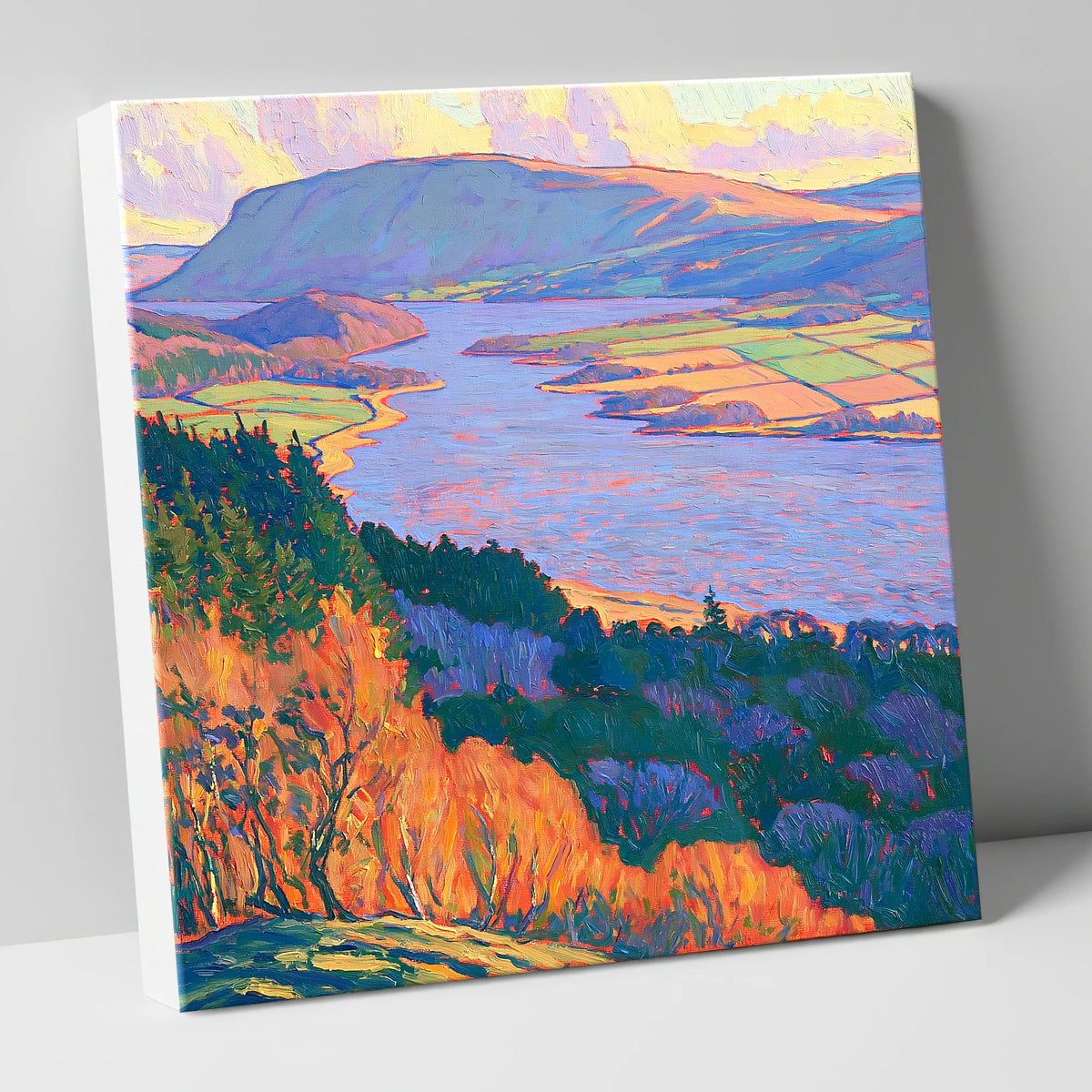 Vibrant Autumn Over Bassenthwaite Lake lake district lake canvas wall art