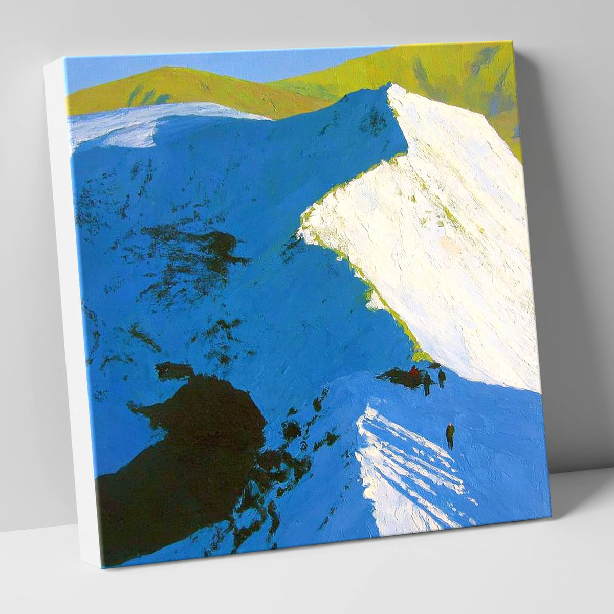 Striding Edge in Winter Snow lake district fell canvas wall art