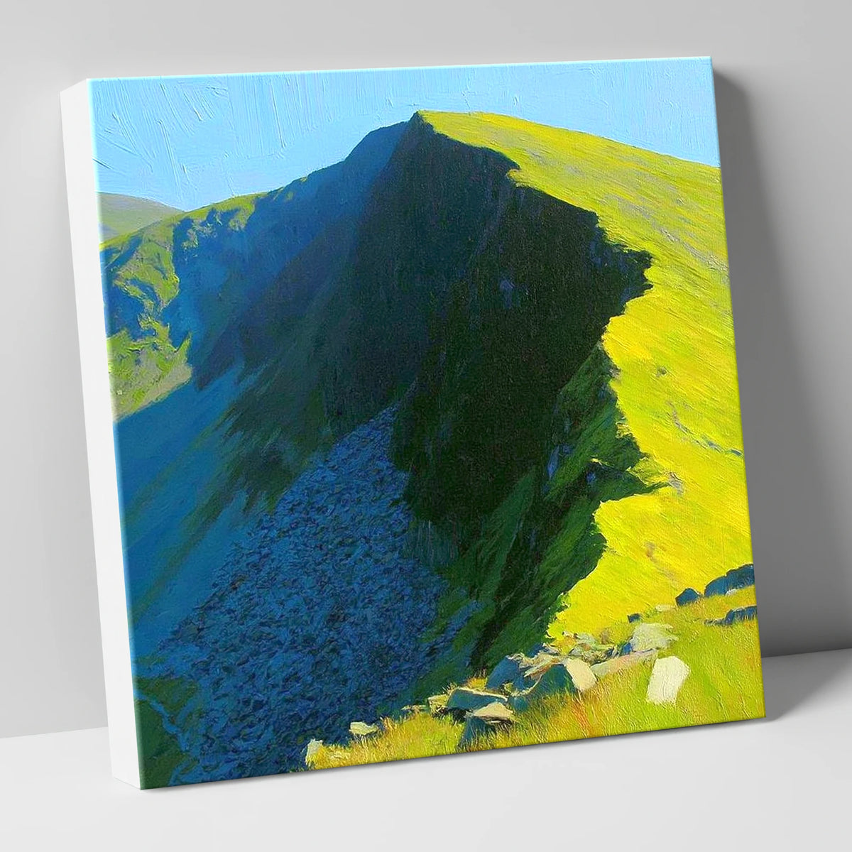 Radiant Light on Dollywaggon Pike lake district fell canvas wall art