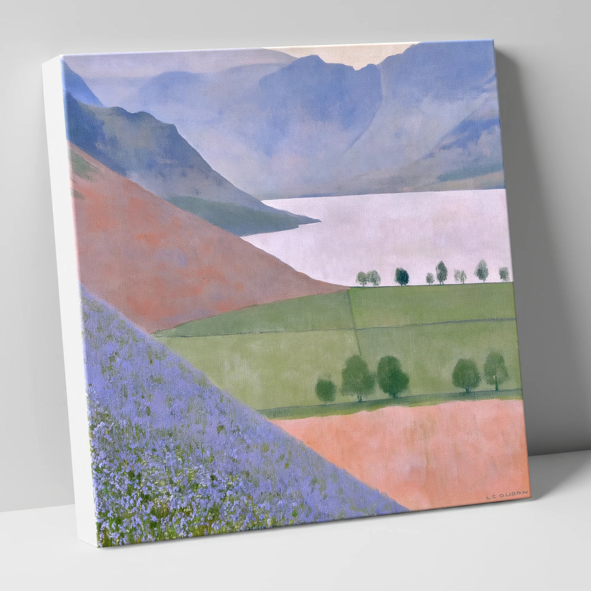 Rannerdale Slopes Above Crummock Water lake district lake canvas wall art