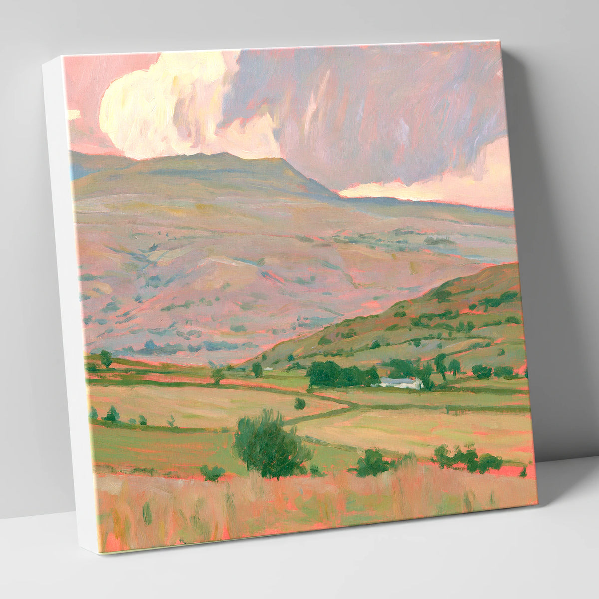 Pastel Storm Clouds Over Fells lake district sky canvas wall art