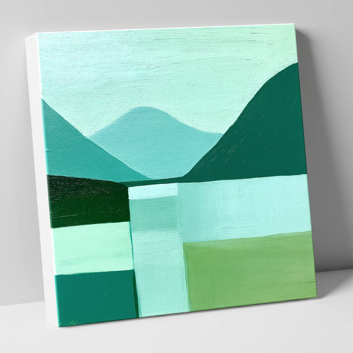 Abstract Geometric Wastwater Fells lake district lake canvas wall art