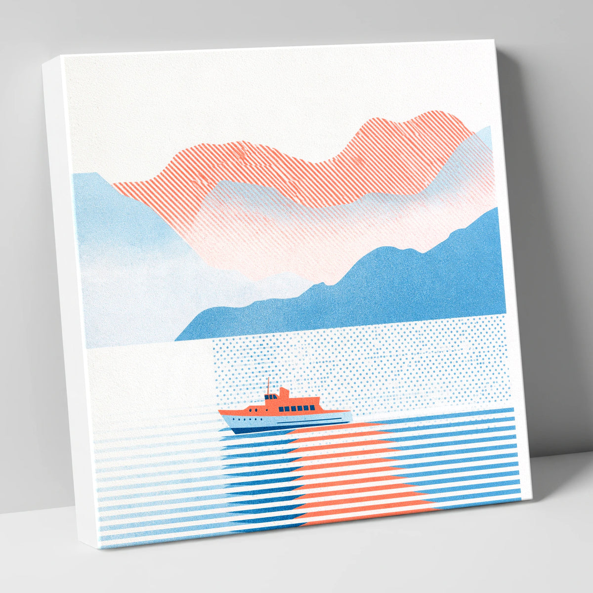 Graphic Windermere Lake Cruiser lake district lake canvas wall art