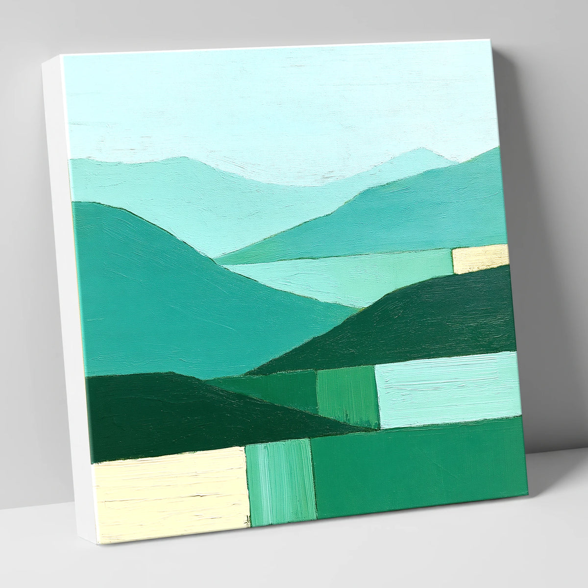Geometric Fells in Evening Light lake district sky canvas wall art