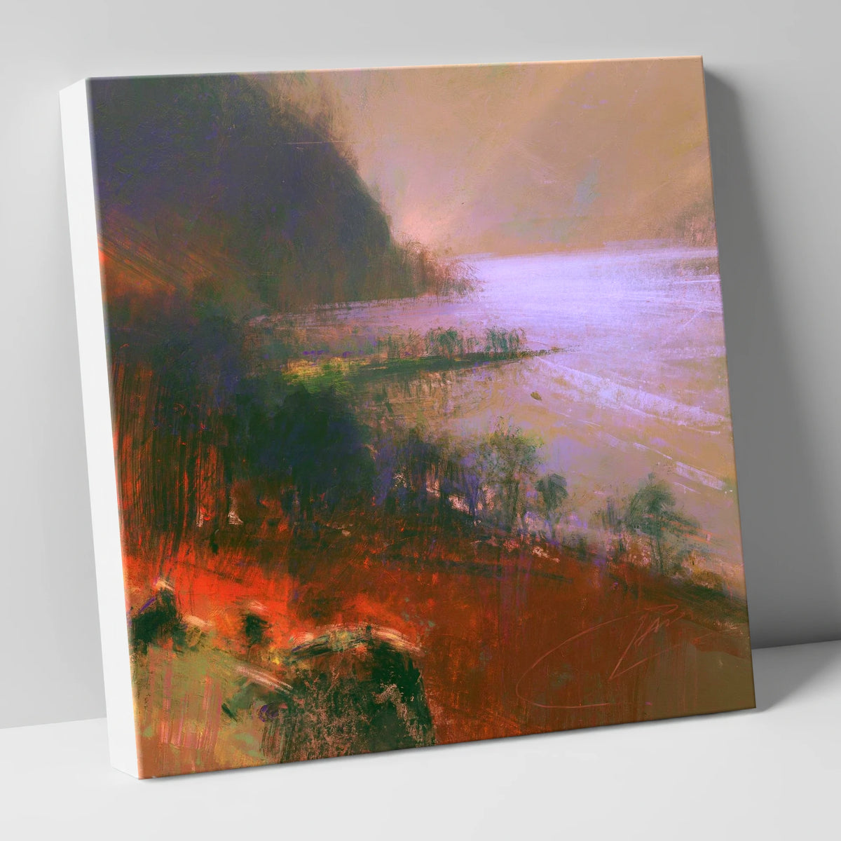 Ullswater Fells in Autumn Light lake district lake canvas wall art