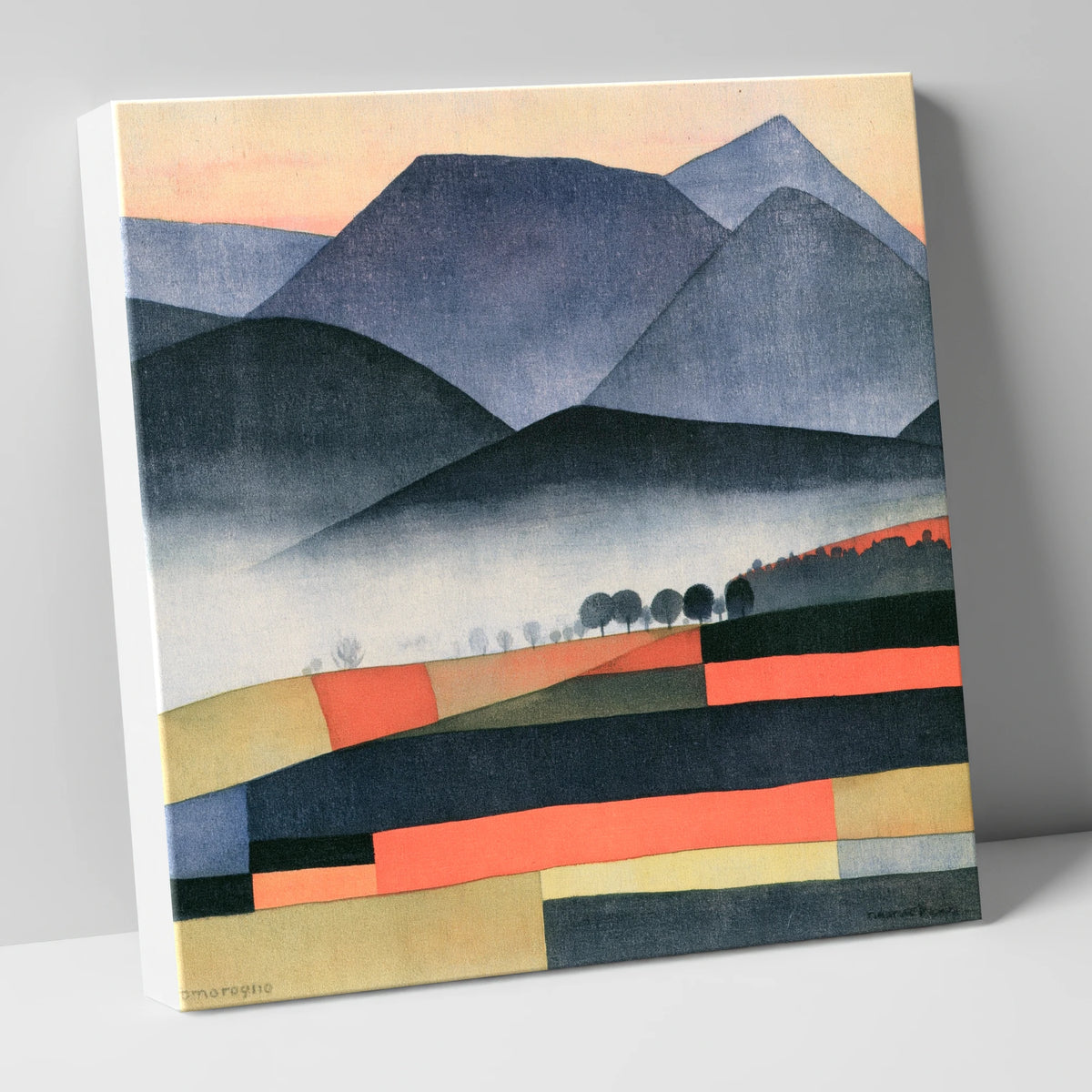 Indigo Fells And Valley Mist lake district sky canvas wall art