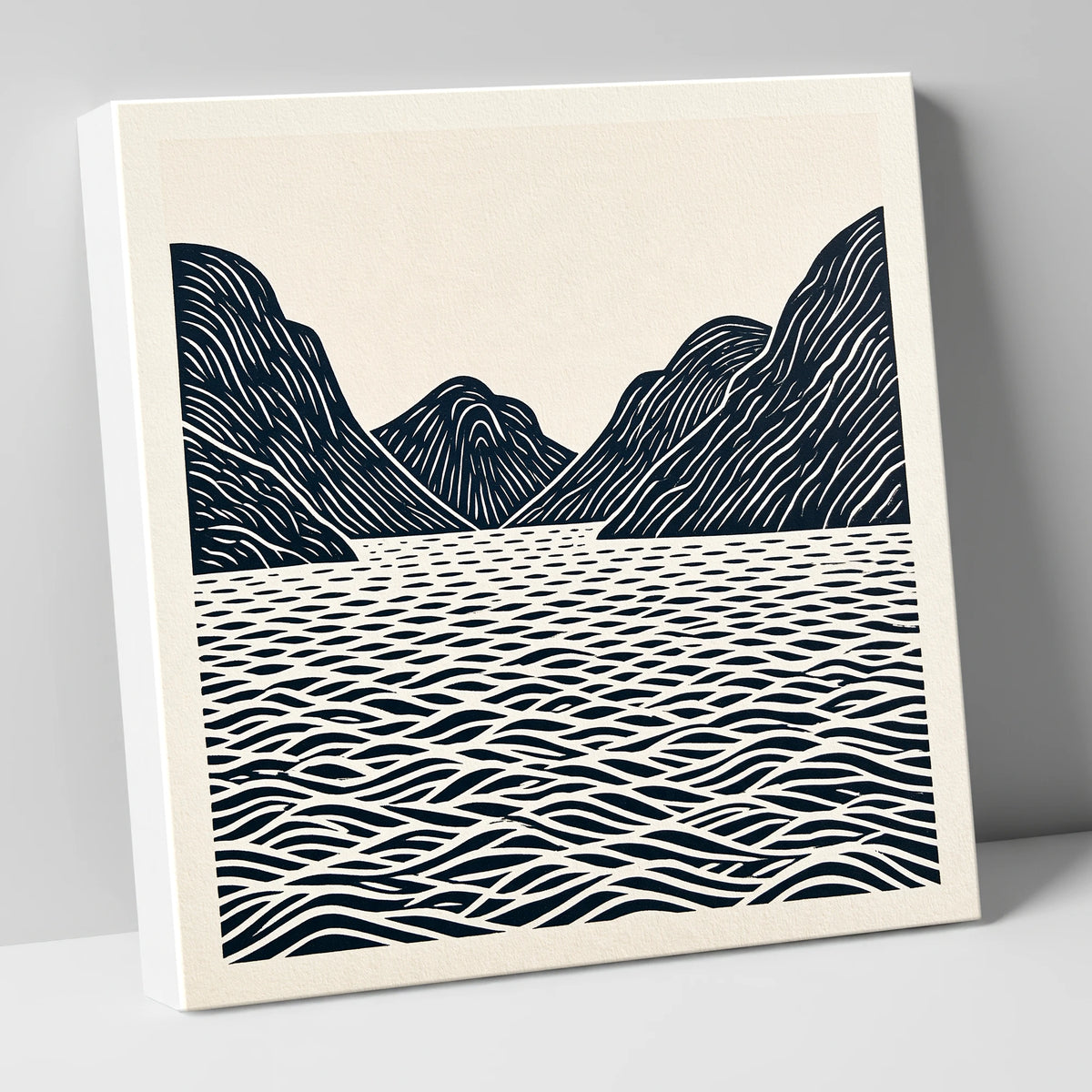 Dark Fells over Wastwater lake district lake canvas wall art