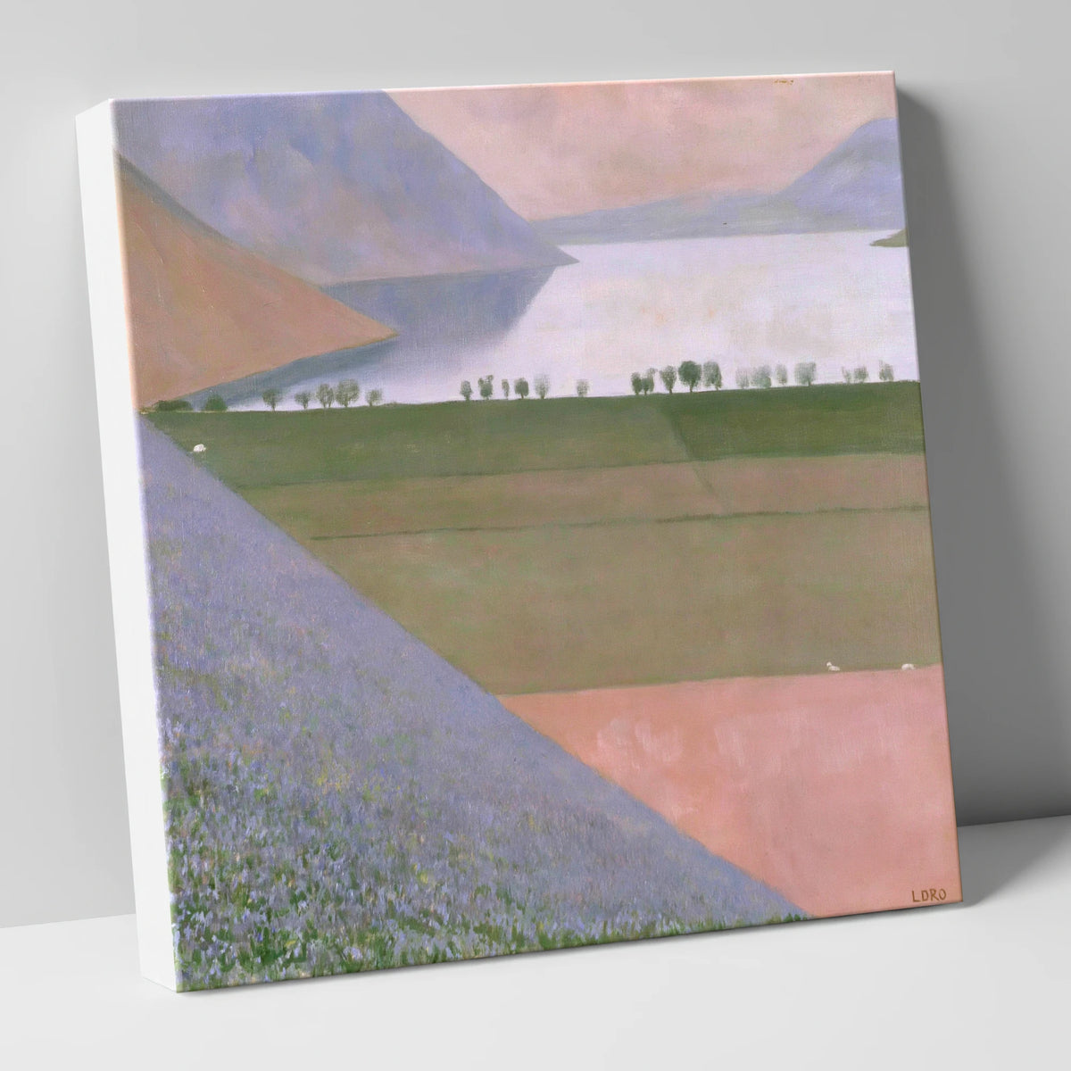 Rannerdale Fellside Over Crummock Water lake district lake canvas wall art