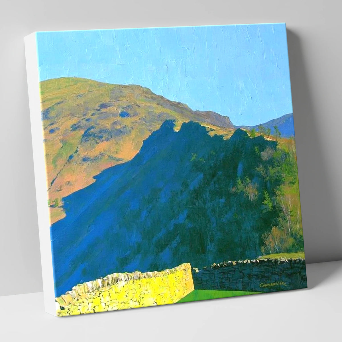 Grange Fell Ridge Bold Shadows lake district fell canvas wall art