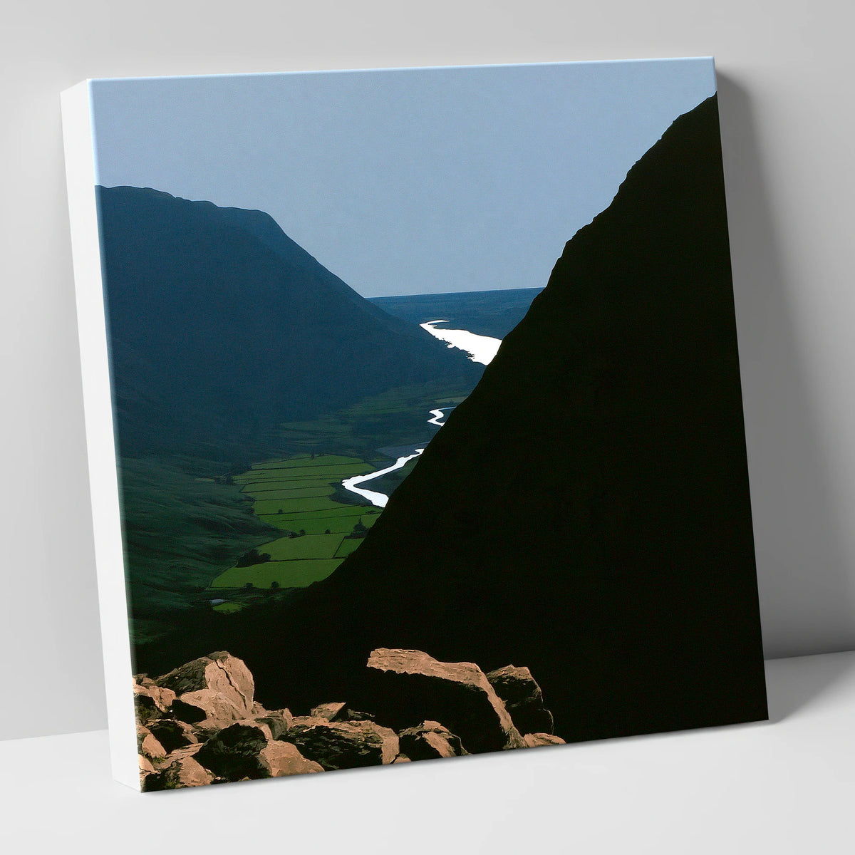 Steep Valley from Great Gable lake district fell canvas wall art