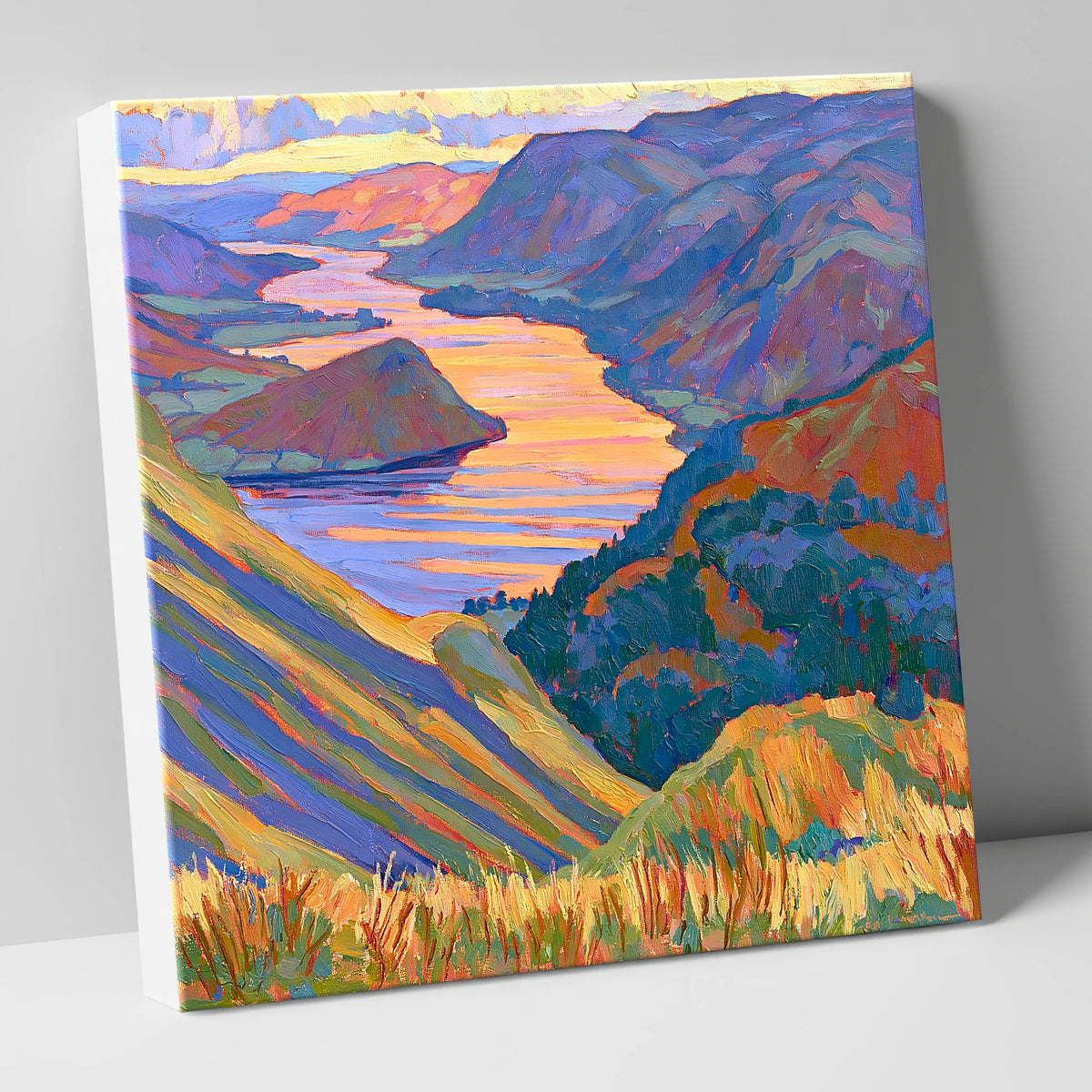 Vivid Sunset Over Ullswater lake district lake canvas wall art