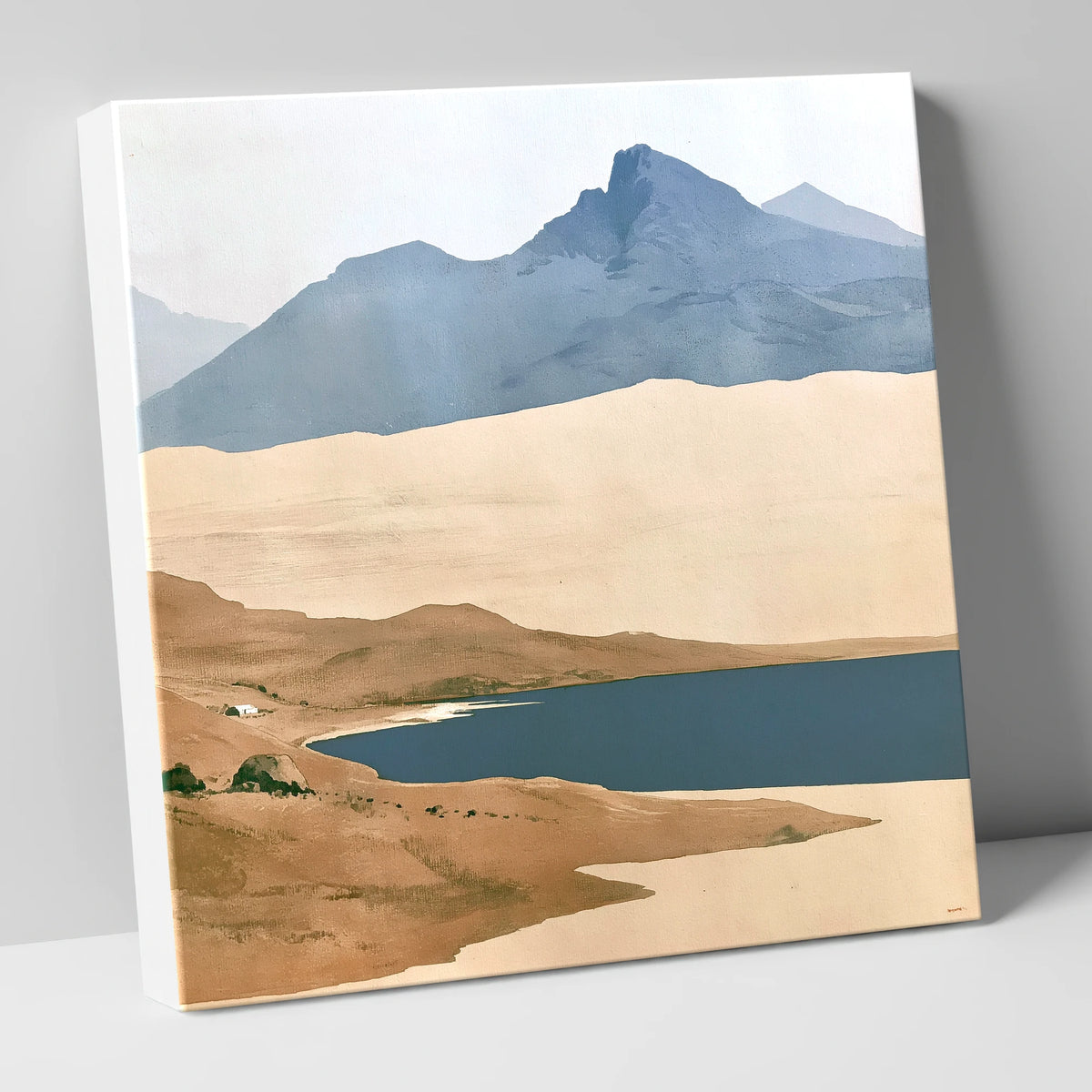 Blue Mountain Peaks across the Lake lake district lake canvas wall art