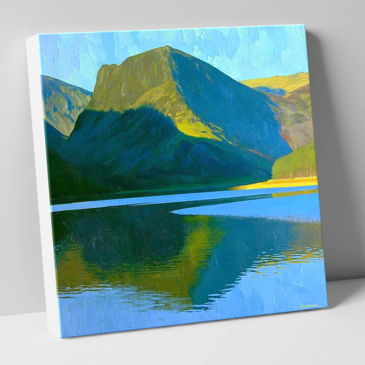 Fleetwith Pike in Vivid Sunlight lake district fell canvas wall art
