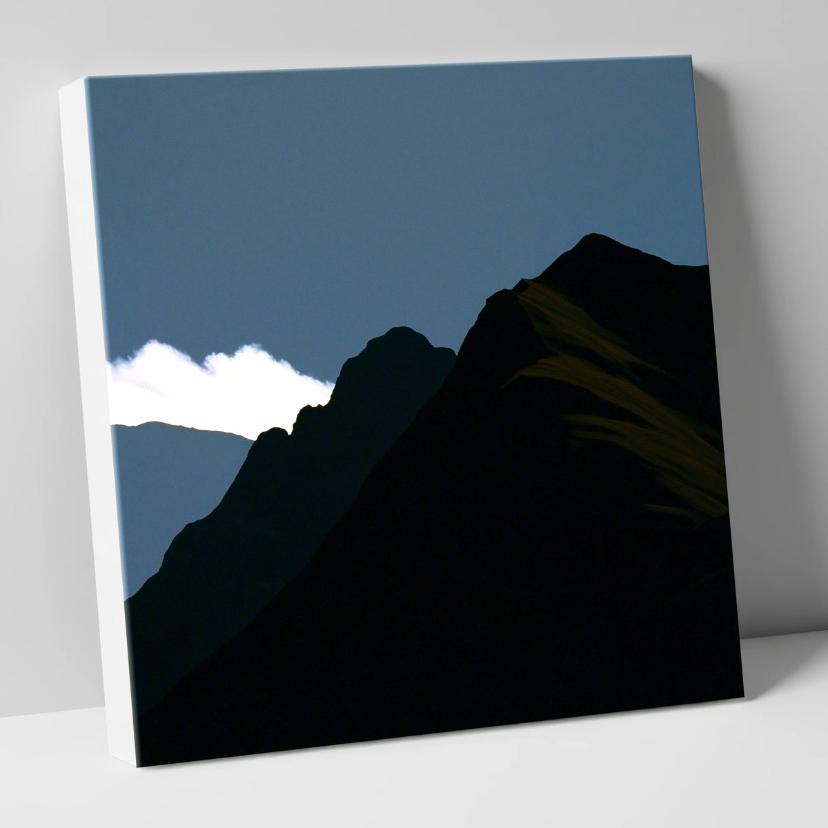 Midnight Blue Fell Ridge lake district fell canvas wall art