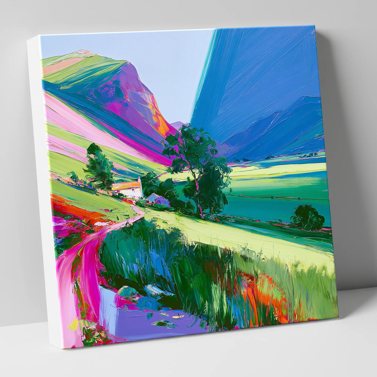 Vivid Fells And Green Valley lake district valley canvas wall art