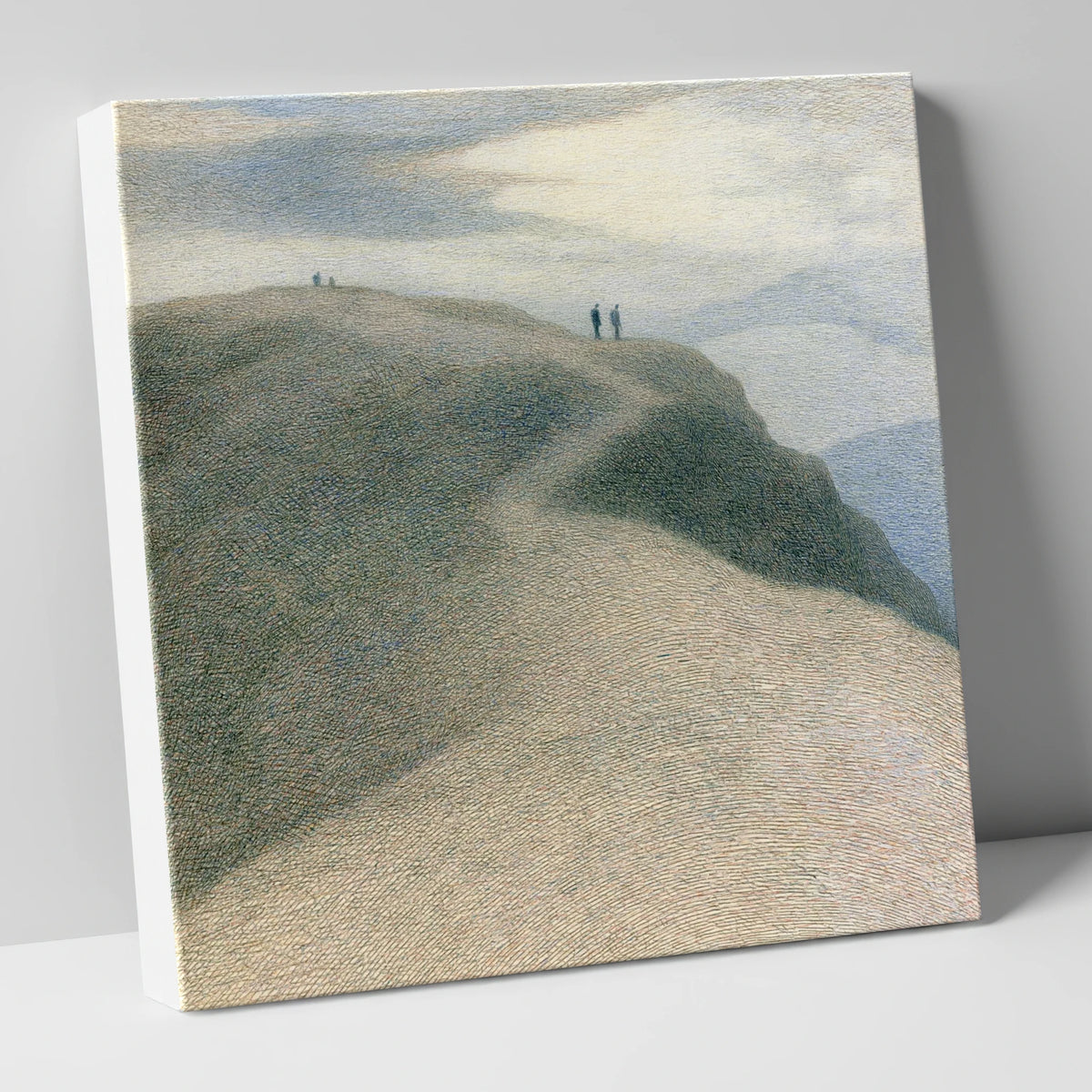 Walkers on the High Fell lake district fell canvas wall art