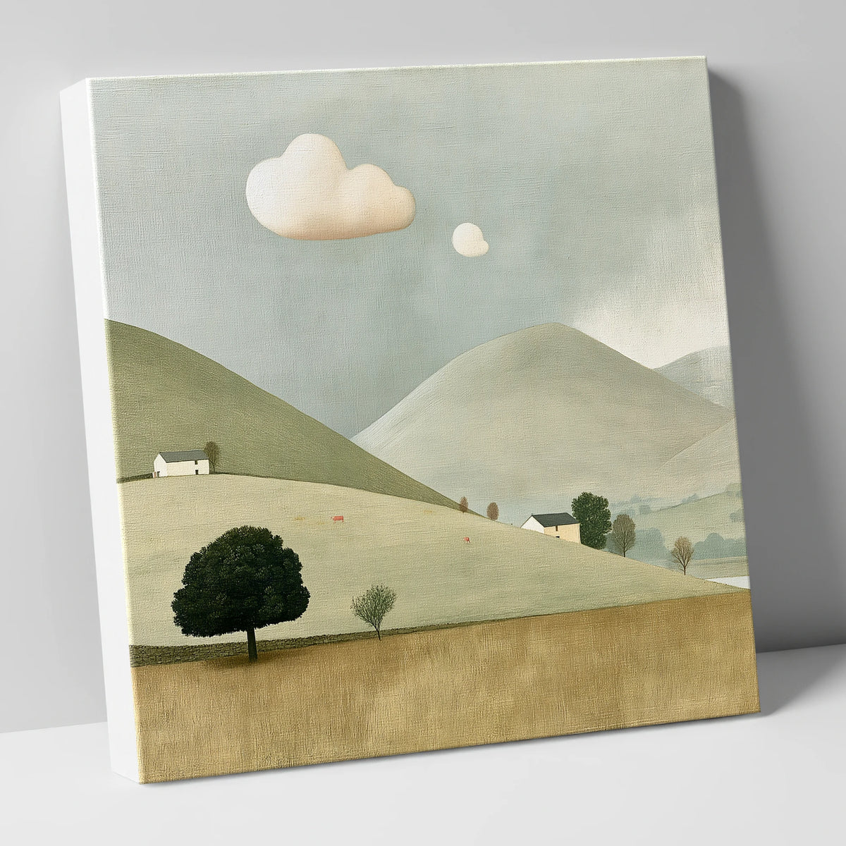 Storm Clouds Over Pastoral Fells lake district sky canvas wall art