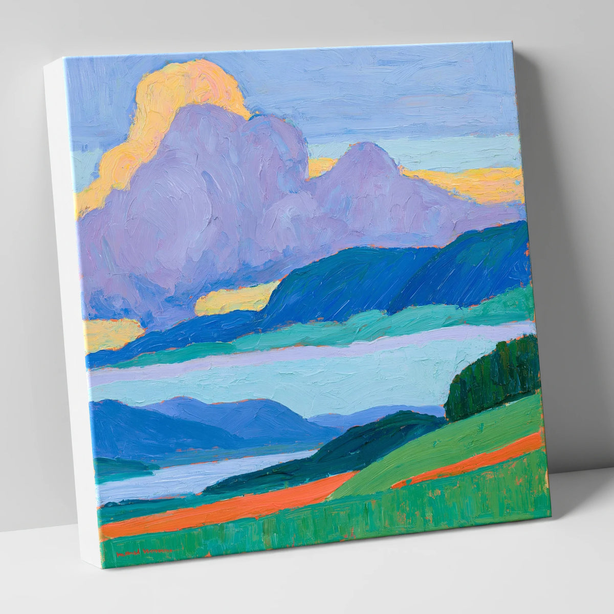 Violet Storm Clouds Over Fells lake district sky canvas wall art
