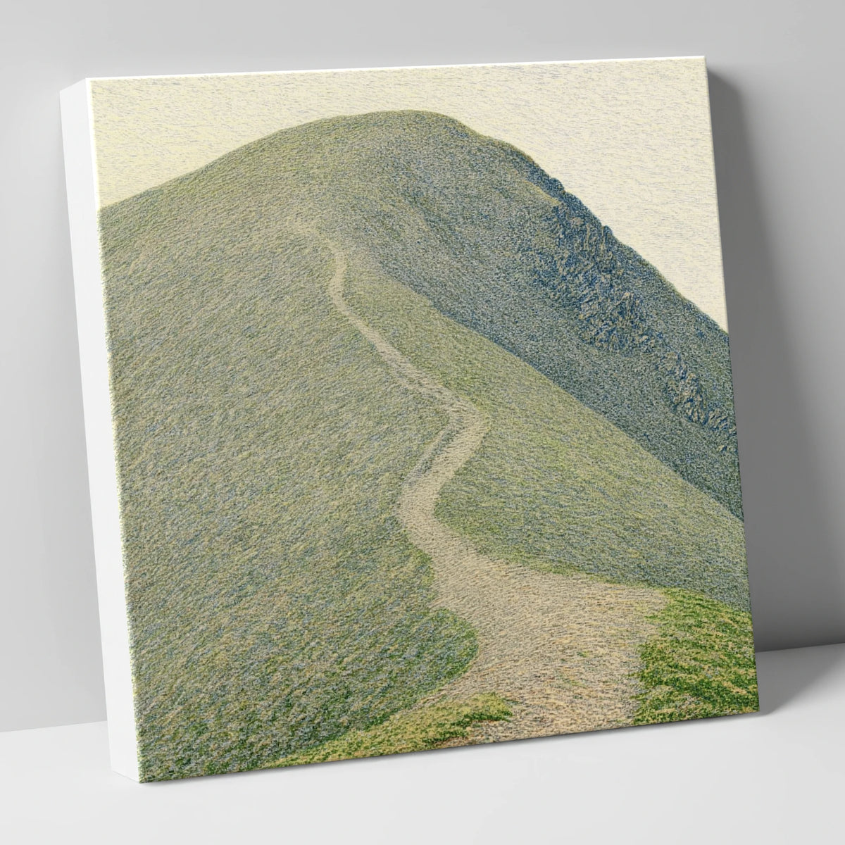 Winding Path Up Catbells lake district fell canvas wall art