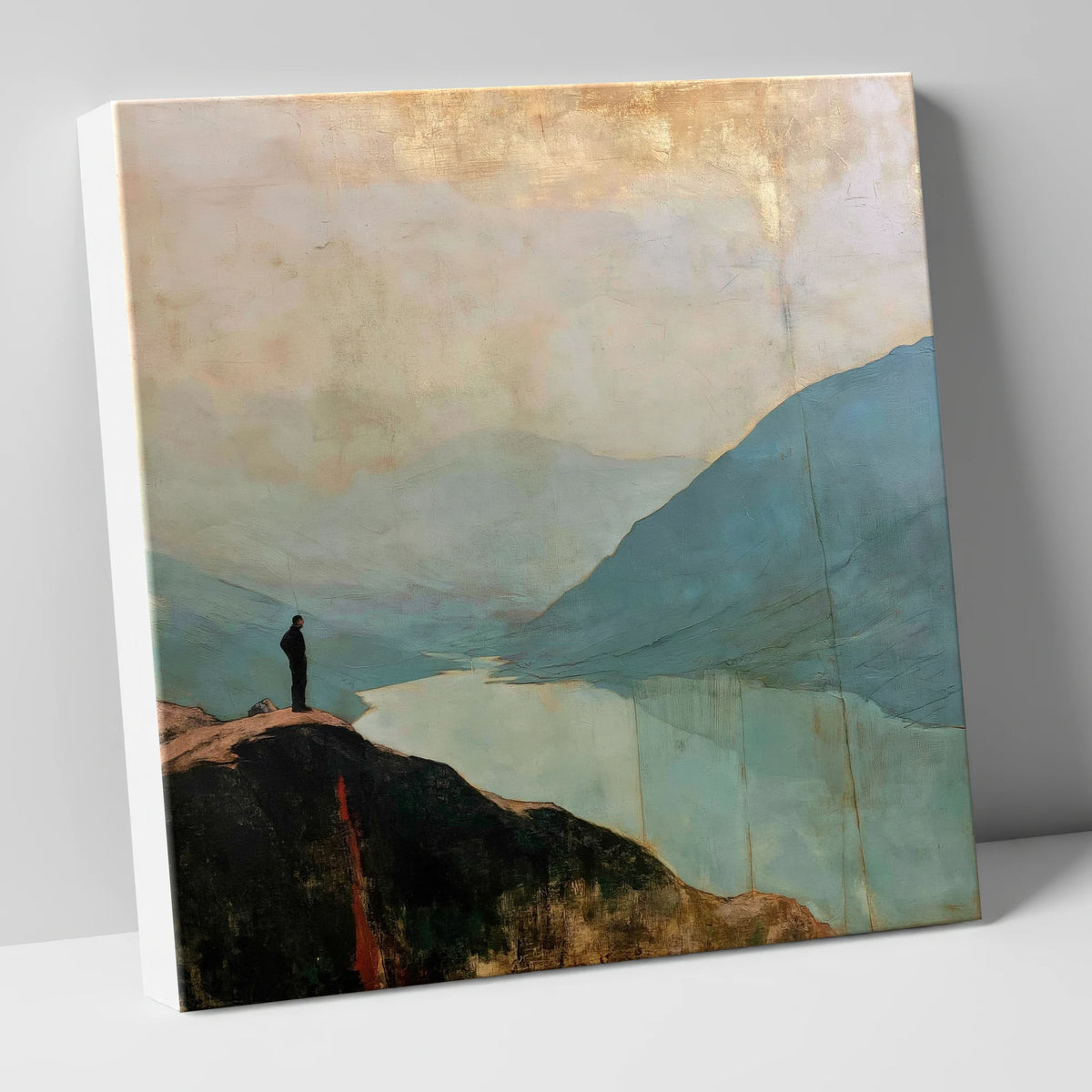 Atmospheric Wasdale From Great Gable lake district fell canvas wall art