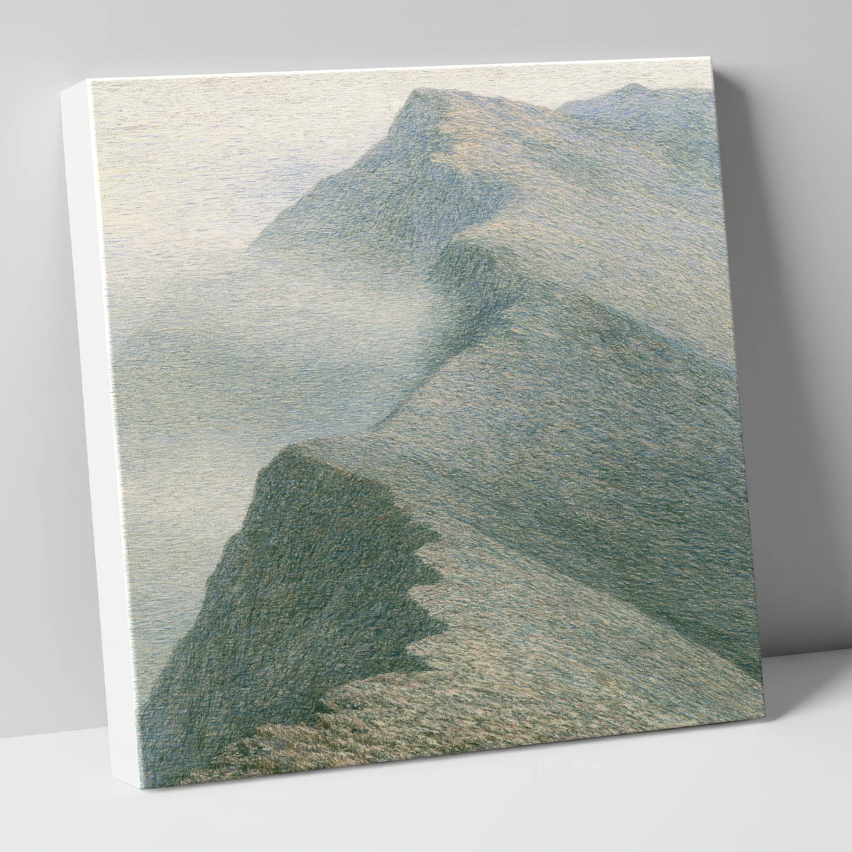 Misty Mountain Ridge at First Light lake district fell canvas wall art