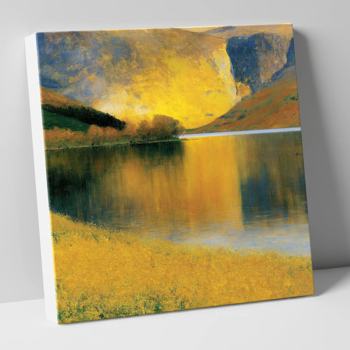 Luminous Fells by the Lake lake district lake canvas wall art