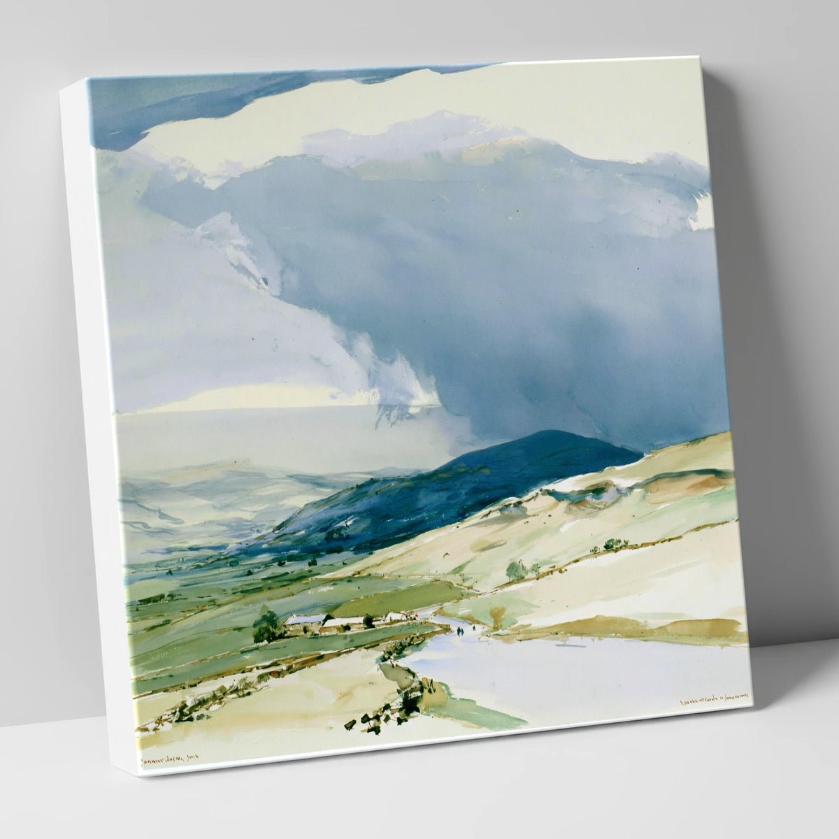Storm Clouds Over Rolling Fells lake district fell canvas wall art