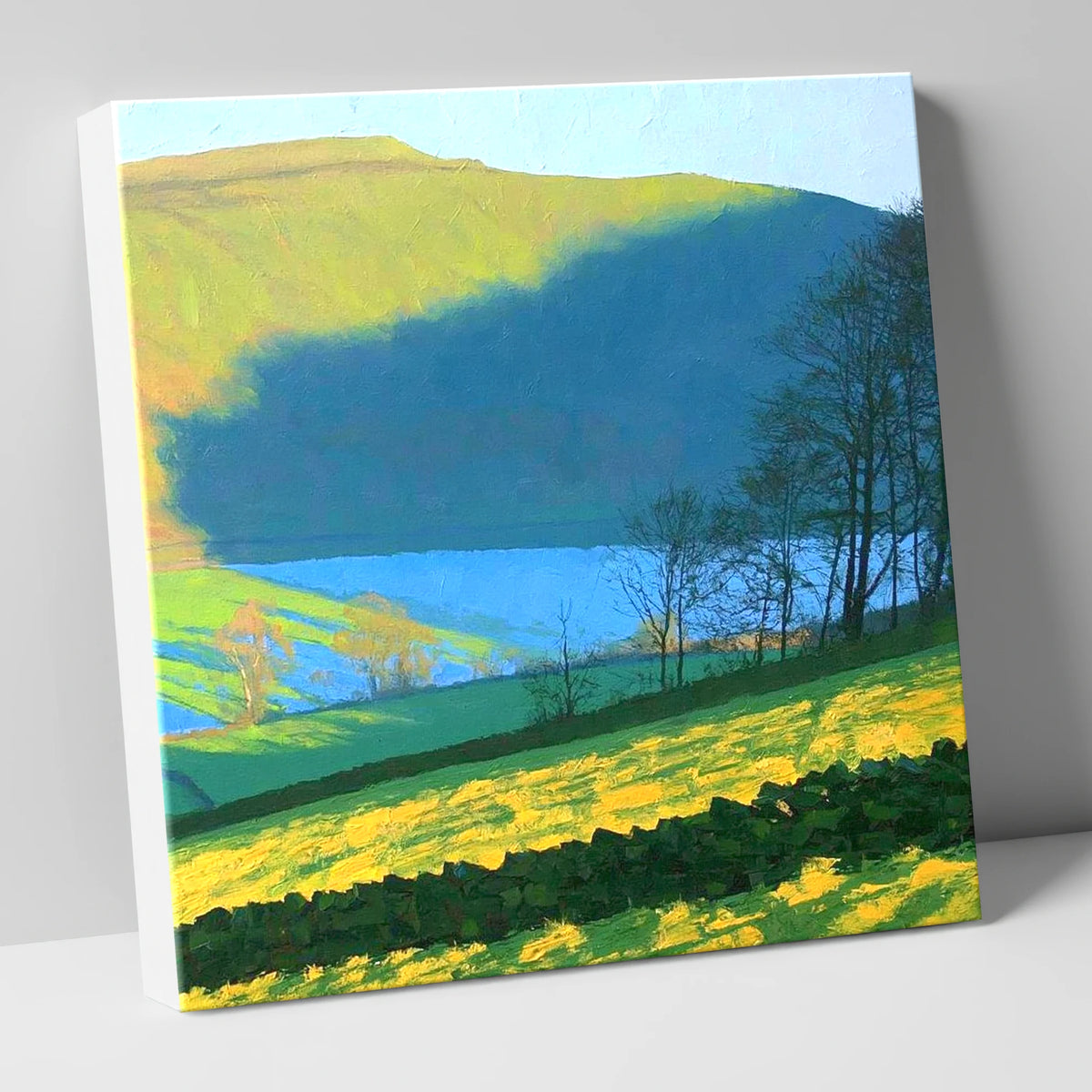 Sunlight on Blake Fell Ridge lake district fell canvas wall art