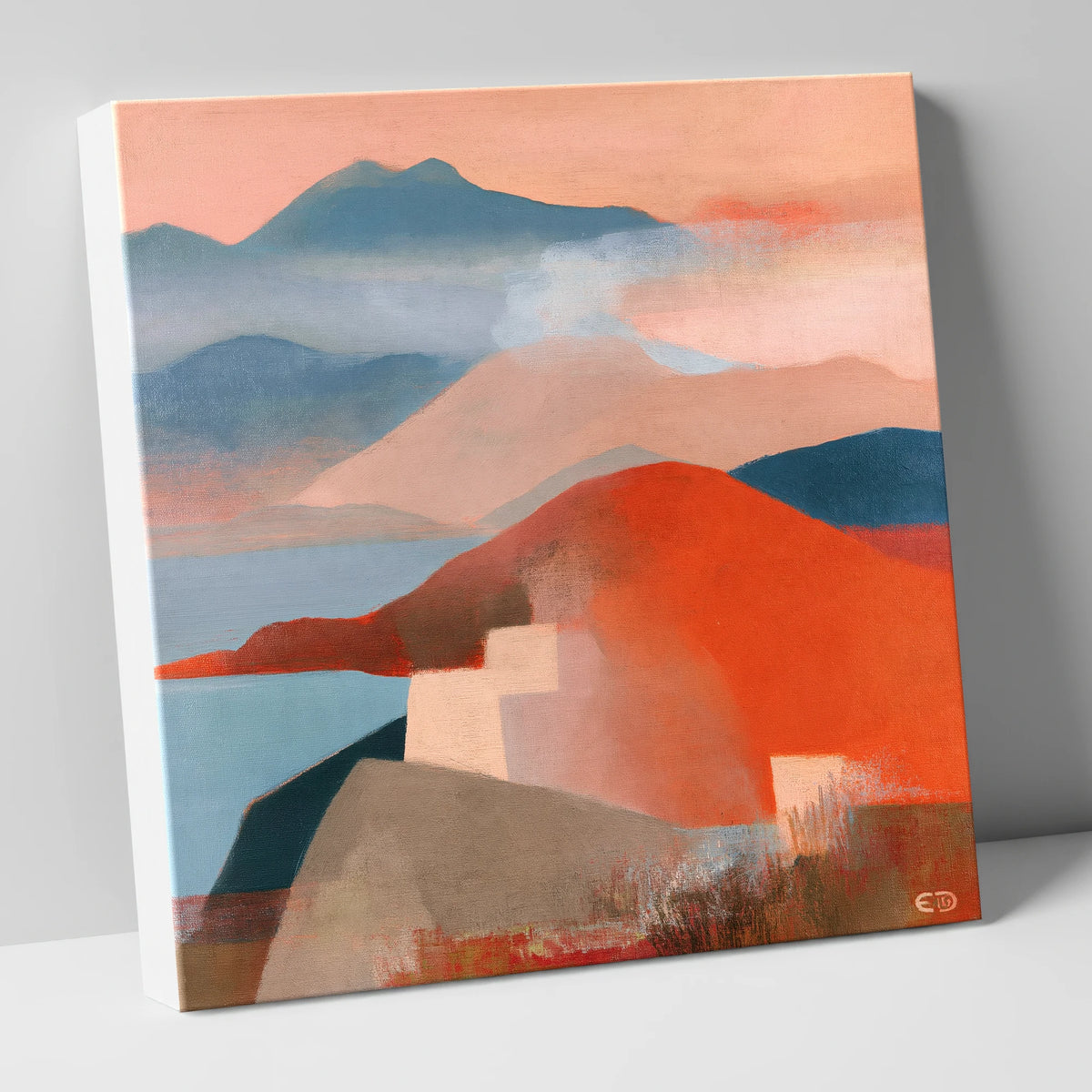 Bold Fells from the Summit lake district fell canvas wall art