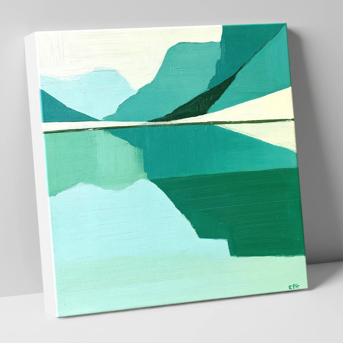 Teal Reflections at Innominate Tarn haystacks wall art canvas wall art