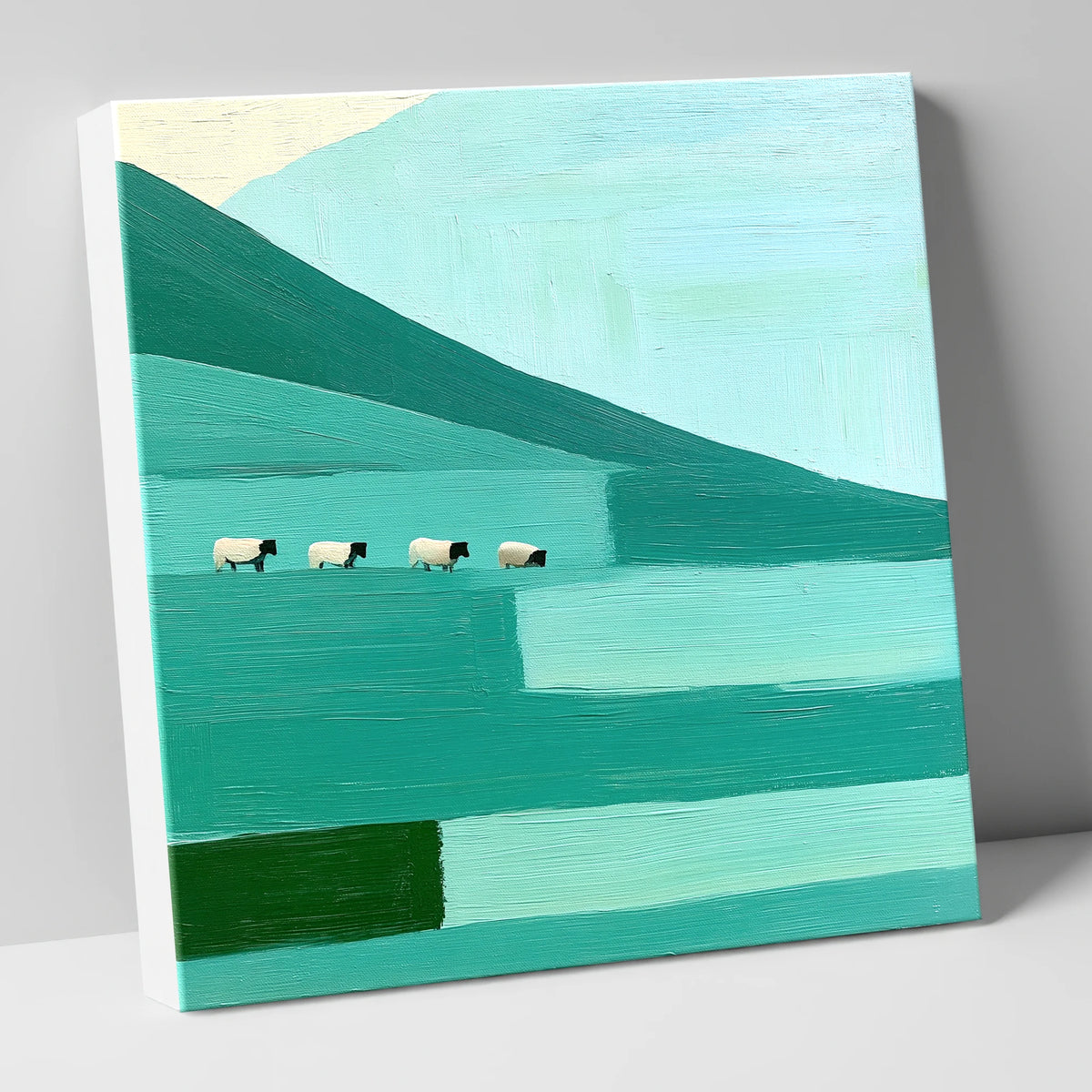Herdwick Sheep on Teal Fells lake district wildlife canvas wall art