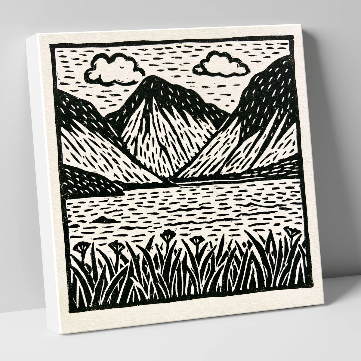 Black and White Wasdale Valley lake district valley canvas wall art