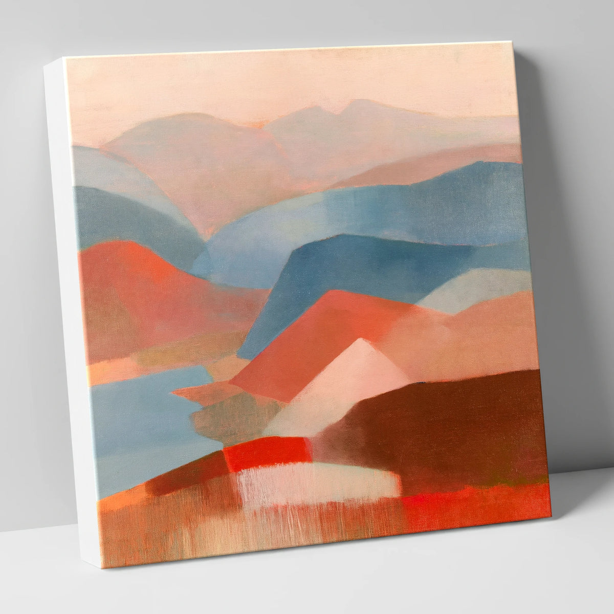 Abstract Fells Summit View lake district fell canvas wall art