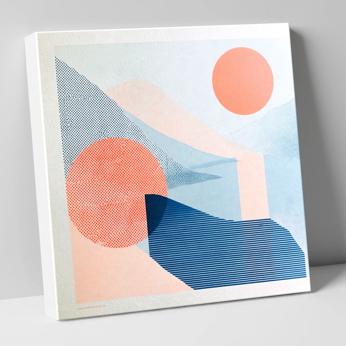 Ennerdale Valley Geometric Abstract lake district valley canvas wall art