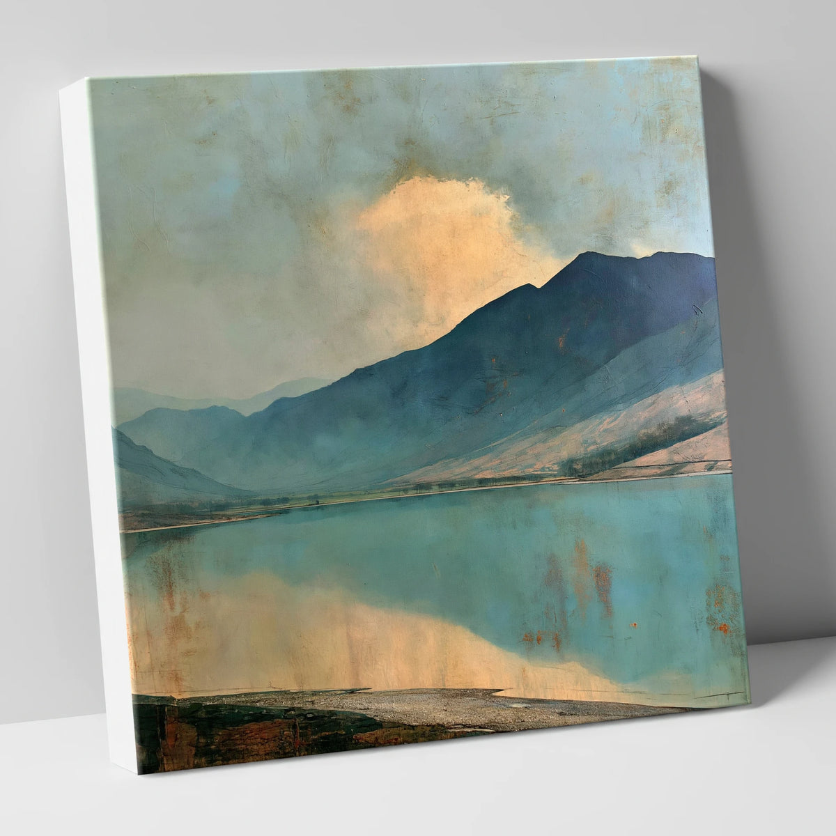 Cloud Break Over Crummock Water lake district lake canvas wall art