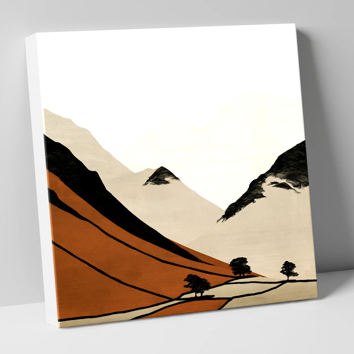 Golden Evening Fells lake district sky canvas wall art