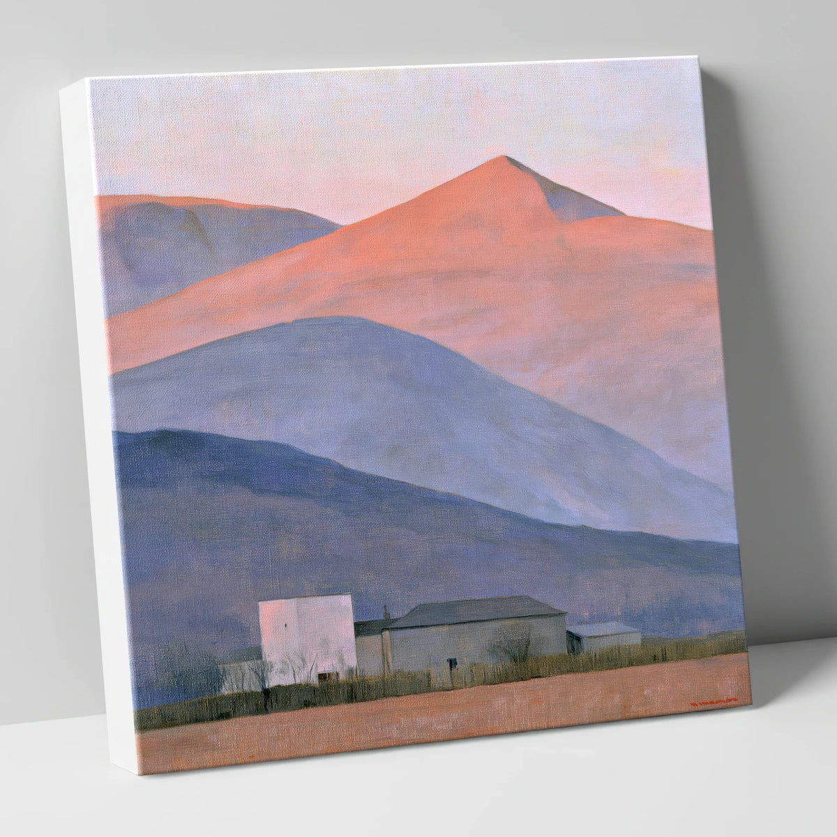 Evening Light on Lavender Fells lake district sky canvas wall art