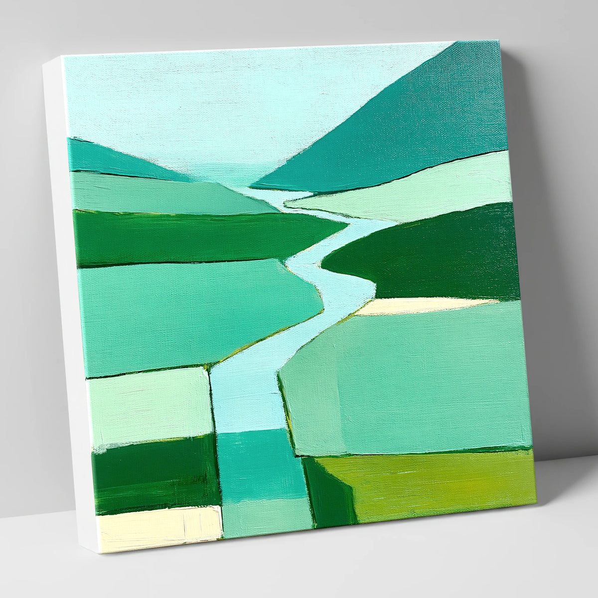 Abstract River Duddon Valley lake district waterfall canvas wall art