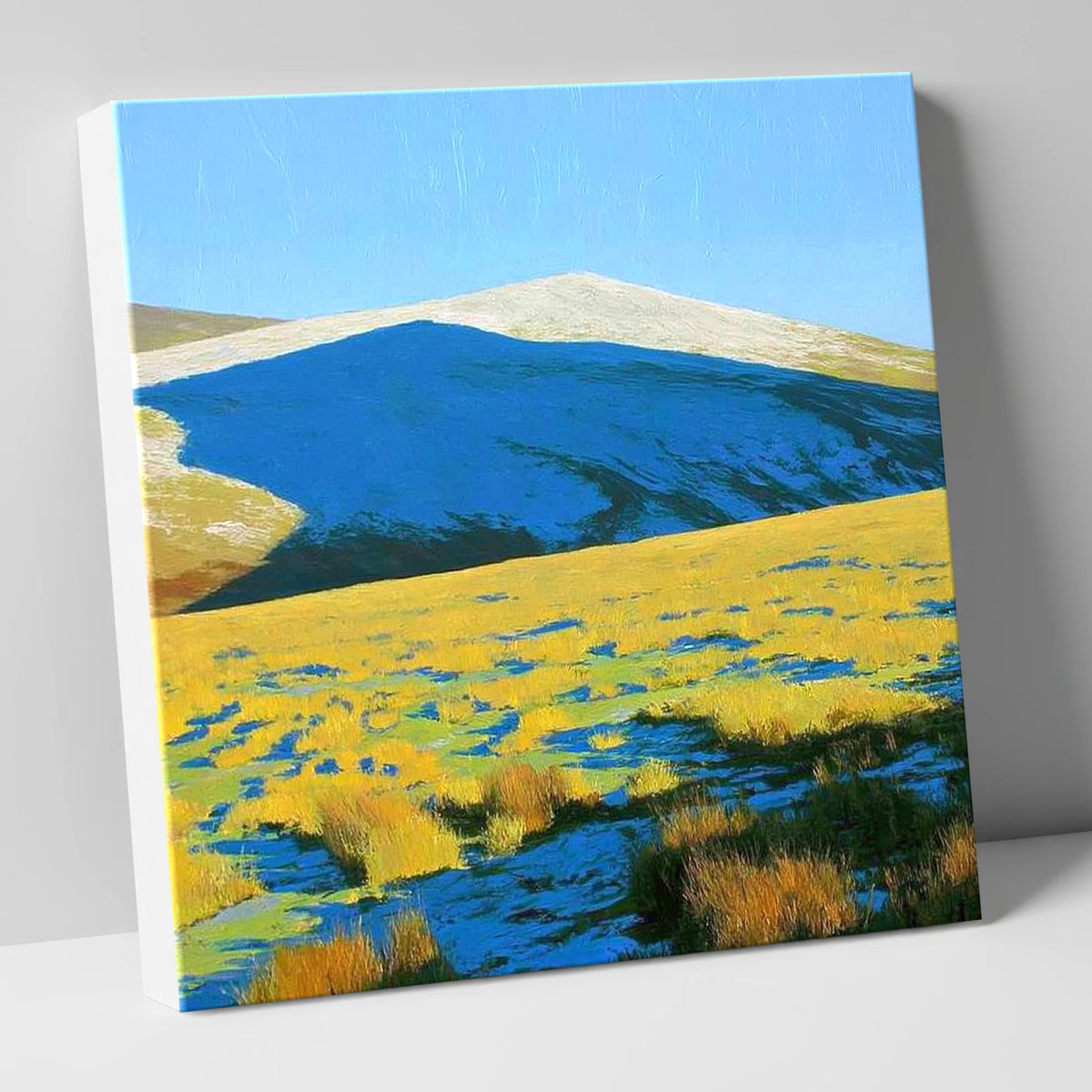 Frosted Knott Above Sunlit Moorland lake district fell canvas wall art