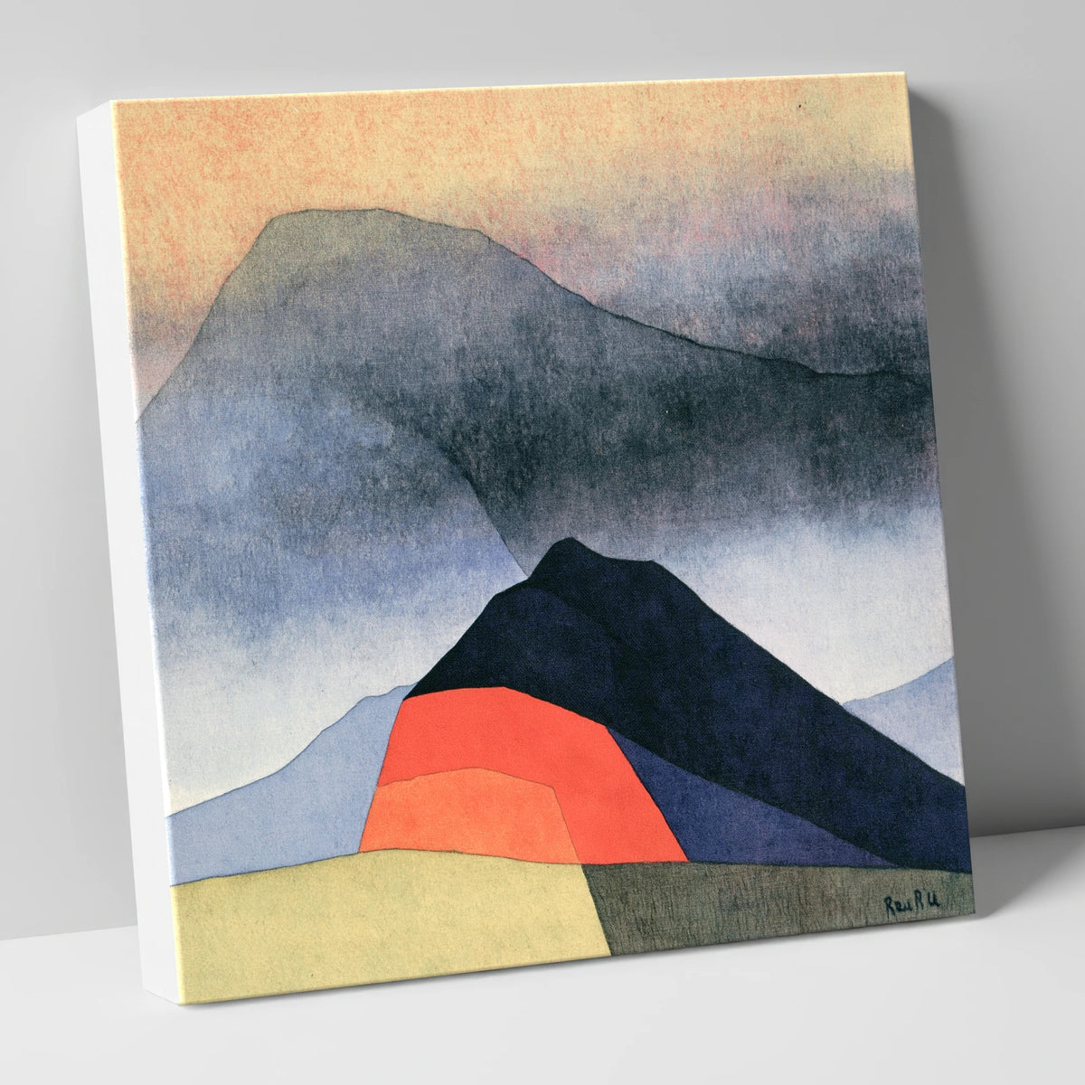Abstract Fells Under Storm Clouds lake district sky canvas wall art