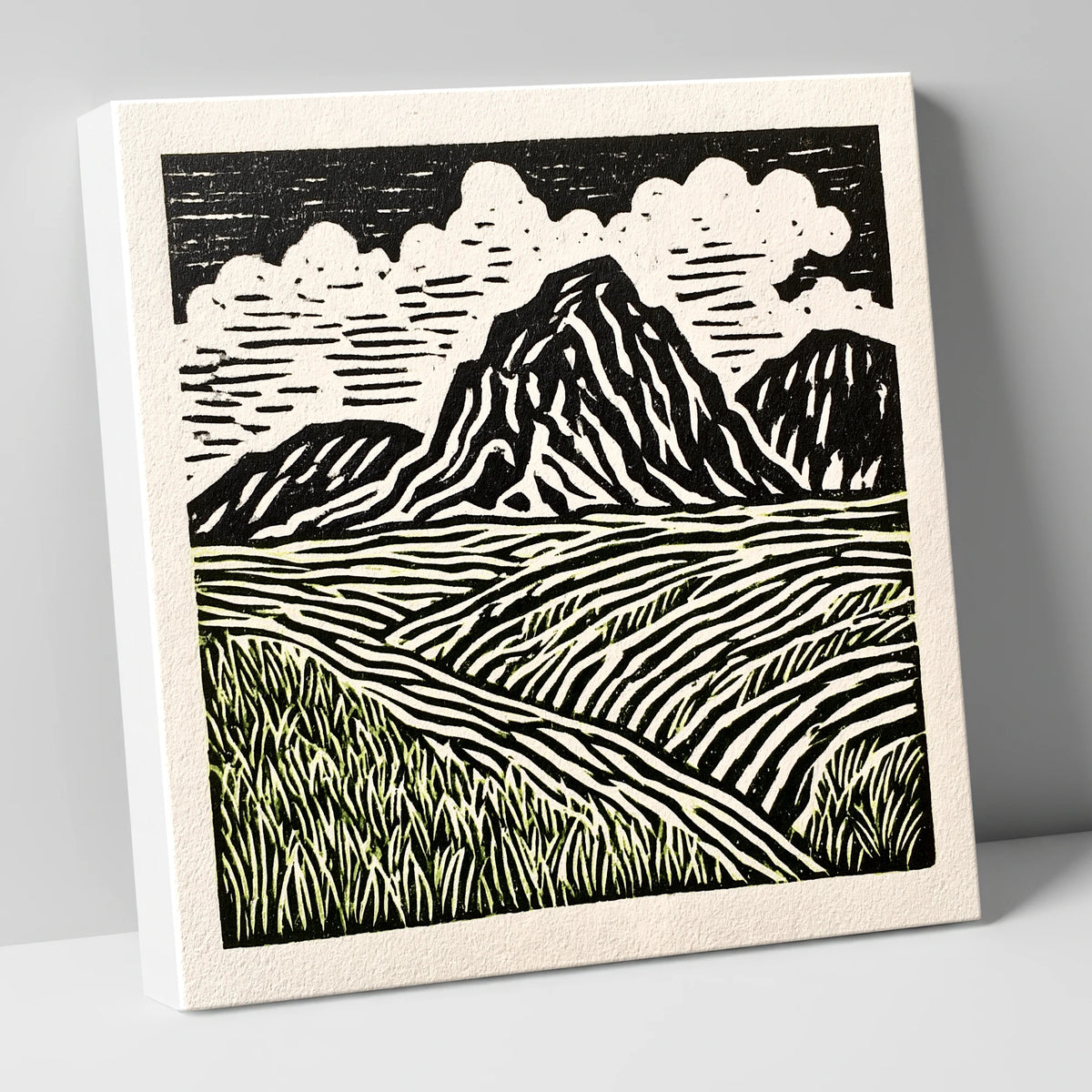 Scafell Pike Graphic Landscape lake district fell canvas wall art