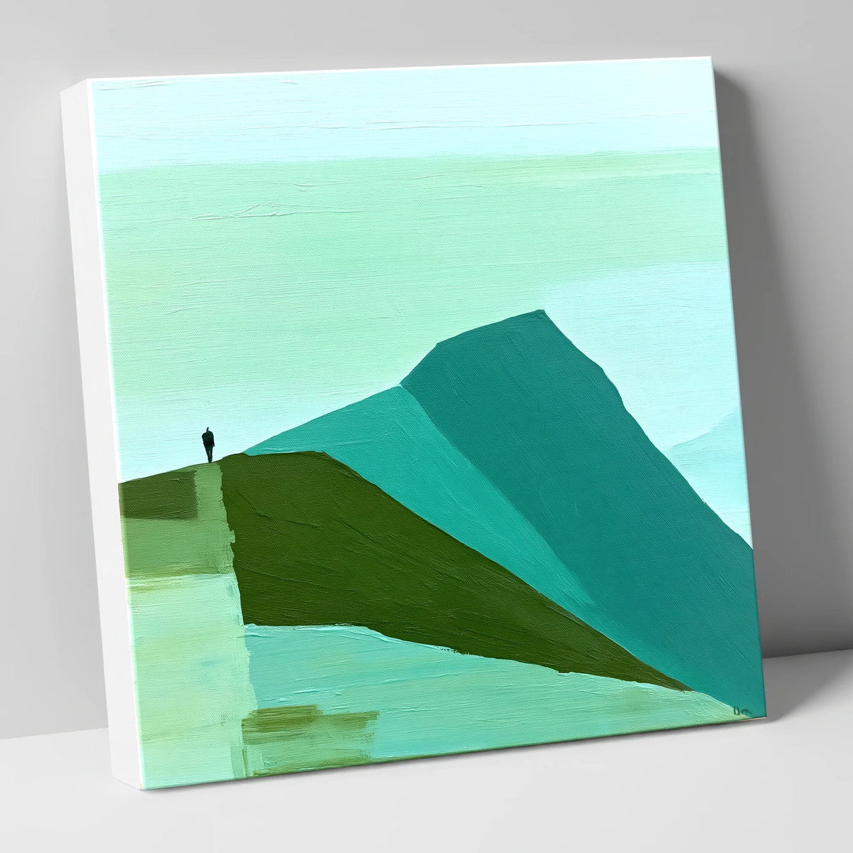 Abstract Striding Edge Fell Walker lake district walking canvas wall art