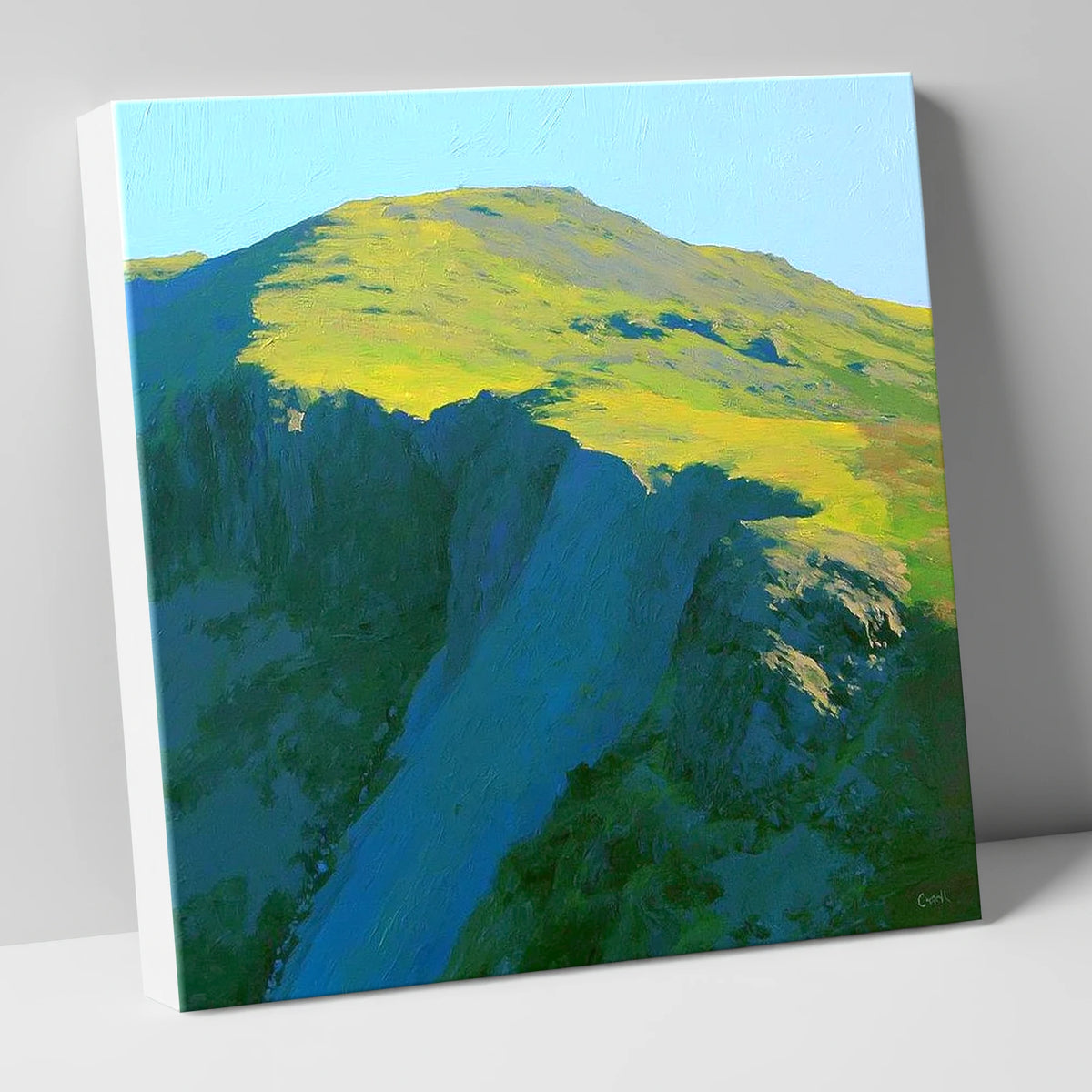 Pike of Blisco Sunlit Summit lake district fell canvas wall art