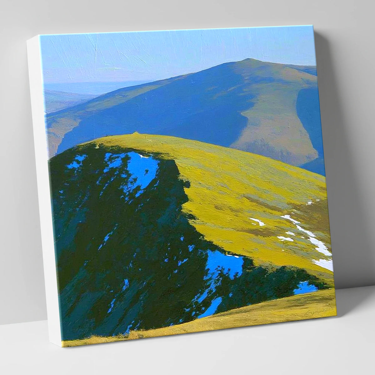 Sunlight and Shadow on Hart Side lake district fell canvas wall art